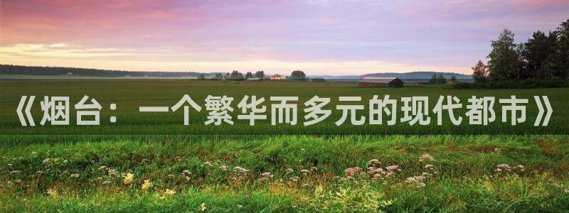 天狮娱乐真的吗：《烟台：一个繁华而多元的现代都市》