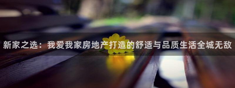 天狮娱乐950954：新家之选：我爱我家房地产打造的舒适与品